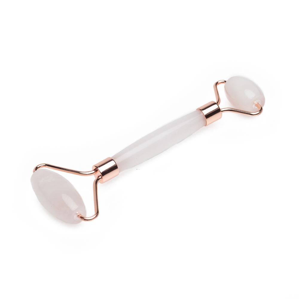 Rose Quartz Luxury Facial Roller for Puffiness