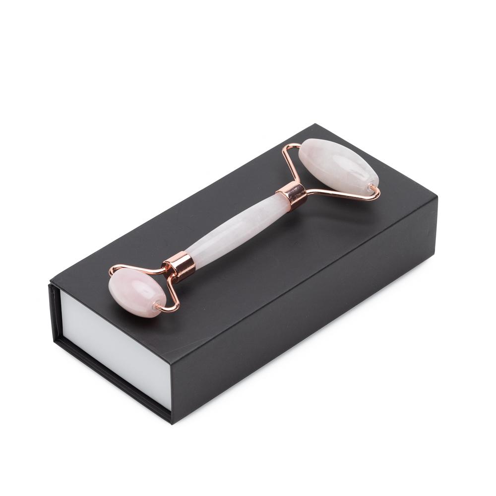 Rose Quartz Luxury Facial Roller for Puffiness